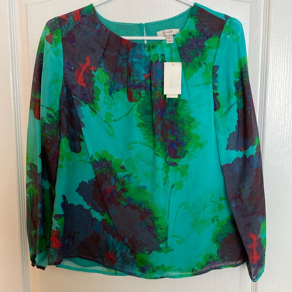 J.Crew blouse floral sz 6